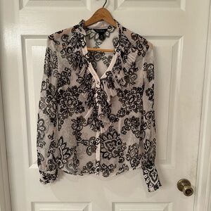 White House Black Market. Sheer blouse.